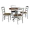 International Concepts 36 in. Round Top Pedestal Dining Table with 4 Madrid LadderBack Chairs - 5 Piece Dining Set K41-36RT-27B-C2-4 - alternate 4